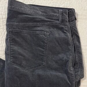 Dark Gray Velvet Rockstar Jeans